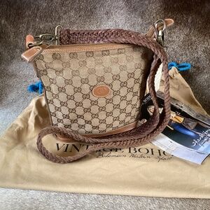 Authentic Gucci Bucket Bag Crossbody Handbag Vintage Boho Bags
